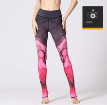 Load image into Gallery viewer, 2018 Printed Yoga Pants Women High Waist Yoga Leggings for Fitness Sports Tight Pants Running Athletic Leggings Sport Trousers