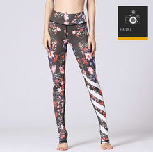 Load image into Gallery viewer, 2018 Printed Yoga Pants Women High Waist Yoga Leggings for Fitness Sports Tight Pants Running Athletic Leggings Sport Trousers