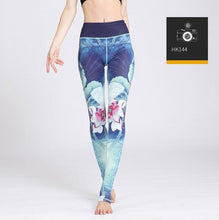 Load image into Gallery viewer, 2018 Printed Yoga Pants Women High Waist Yoga Leggings for Fitness Sports Tight Pants Running Athletic Leggings Sport Trousers