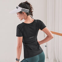 Load image into Gallery viewer, Gym Women's Sport Shirts yoga Quick Dry Running T-shirt Sleeve Fitness Clothes Tees &amp; Tops Blouses Shirts Jerseys