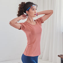 Load image into Gallery viewer, Gym Women's Sport Shirts yoga Quick Dry Running T-shirt Sleeve Fitness Clothes Tees &amp; Tops Blouses Shirts Jerseys