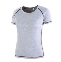Load image into Gallery viewer, Women sportwear T-shirt running yoga fitness gym Tees Top