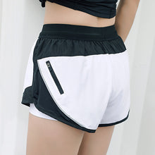 Load image into Gallery viewer, 2019 Summer New Style Running Shorts Women 2 In 1 Sport Shorts Fitness Side zipper Shorts Hot Double Layer Yoga Tennis Shorts