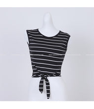 Load image into Gallery viewer, Swimwear Women High Waist Striped Vest Bow Bikini Thong Bathers Female Swimsuit 2018 Tankini bathing suit two-piece suits